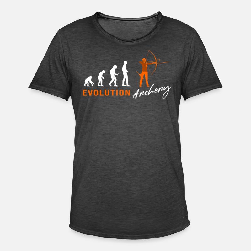 Evolution archery archer bow - Men's Vintage T-Shirt - washed black