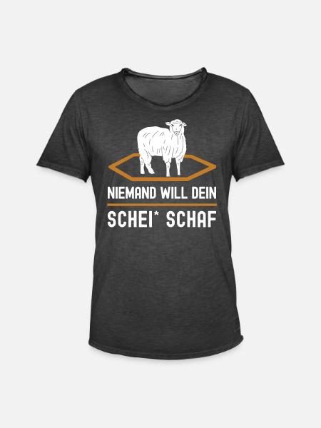Siedler Schaf Brettspiel Freunde Geschenk - Männer Vintage T-Shirt - Vintage Schwarz