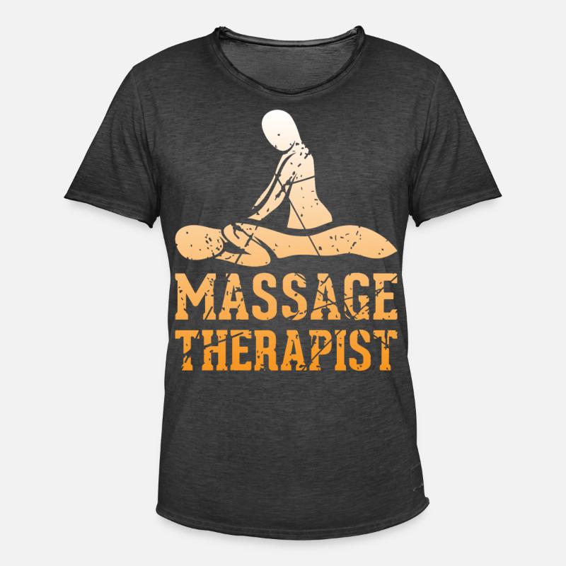 Massagetherapeutin Massagetherapie - Männer Vintage T-Shirt - Vintage Schwarz