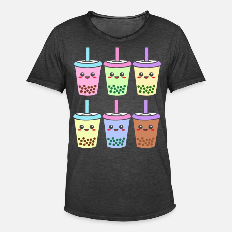 Bubble Tee Boba Tea - Männer Vintage T-Shirt - Vintage Schwarz