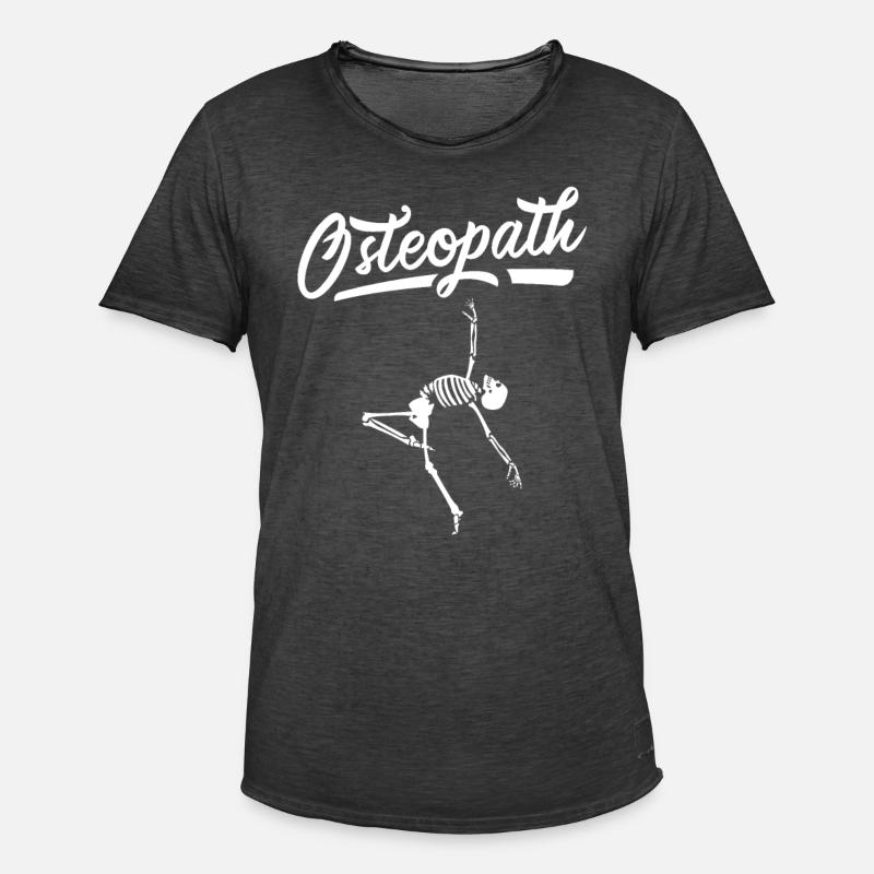 Osteopath Chiropractor Osteopathy Osteopath - Men's Vintage T-Shirt - washed black