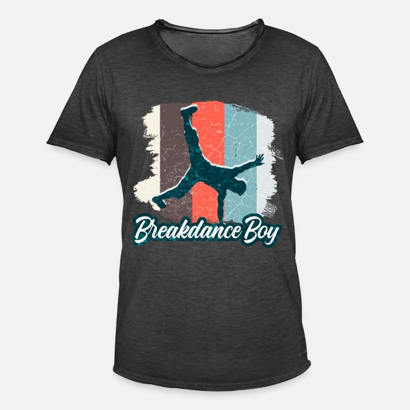 Breakdance Junge Tänzer Breakdancing - Männer Vintage T-Shirt - Vintage Schwarz