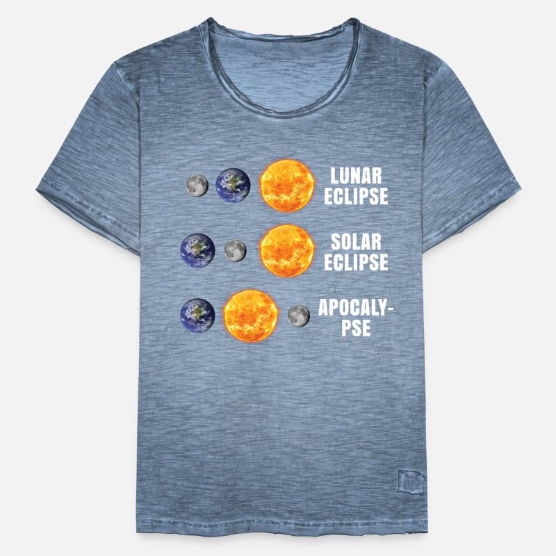 Éclipse de lune Apocalypse T-shirt vintage Homme