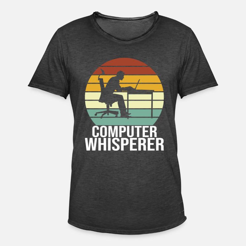Programmierer Informatiker Informatik - Männer Vintage T-Shirt - Vintage Schwarz
