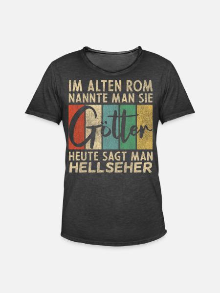 Lustige Hellseher Sprüche - Männer Vintage T-Shirt - Vintage Schwarz