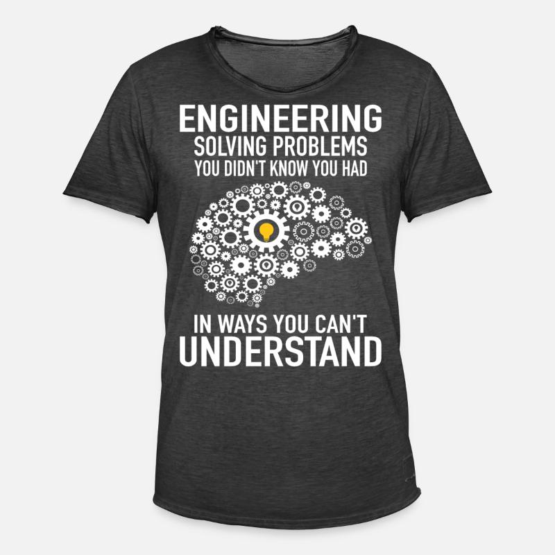 Engineer Engineering Engineer Gear Technician - Men's Vintage T-Shirt - washed black