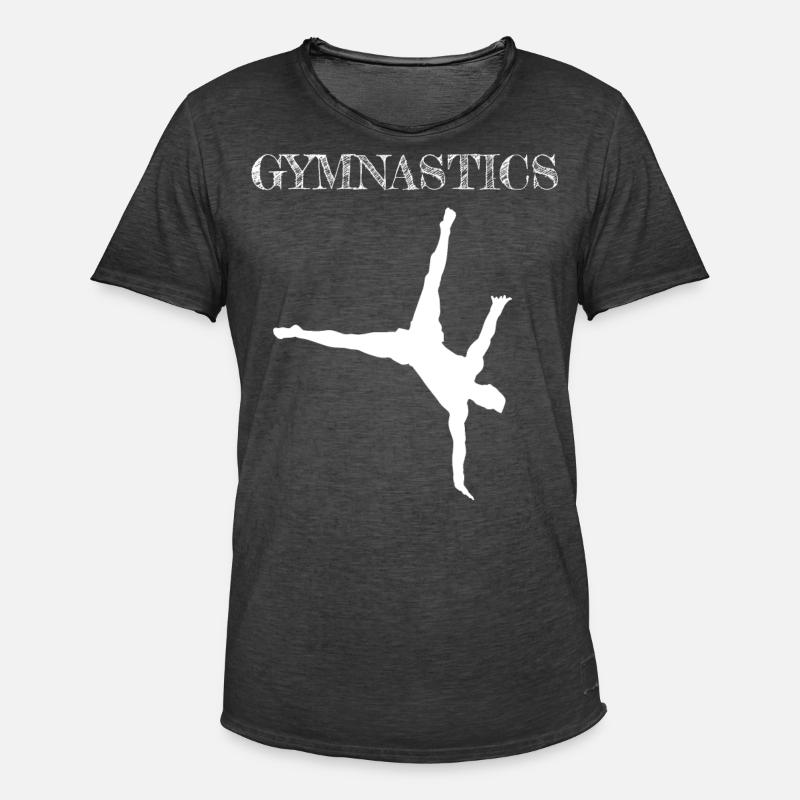 Ginnastica Ginnastica Ginnastica Artistica - Maglietta vintage da uomo - nero antico