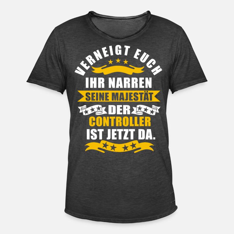 Lustige Controller Spruch - Männer Vintage T-Shirt - Vintage Schwarz