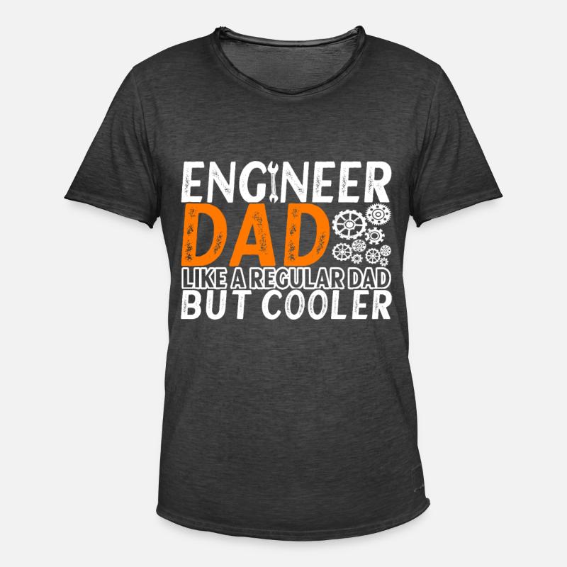 Engineer Mechanical Engineer Civil Engineer - Men's Vintage T-Shirt - washed black