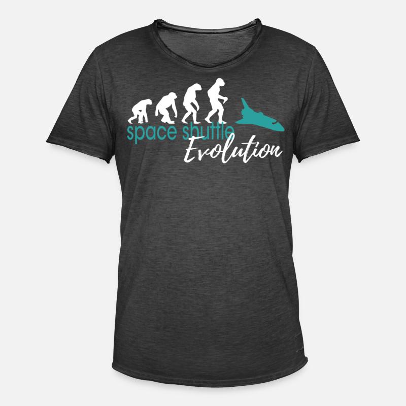 Navette spatiale Evolution - T-shirt vintage Homme - noir vintage