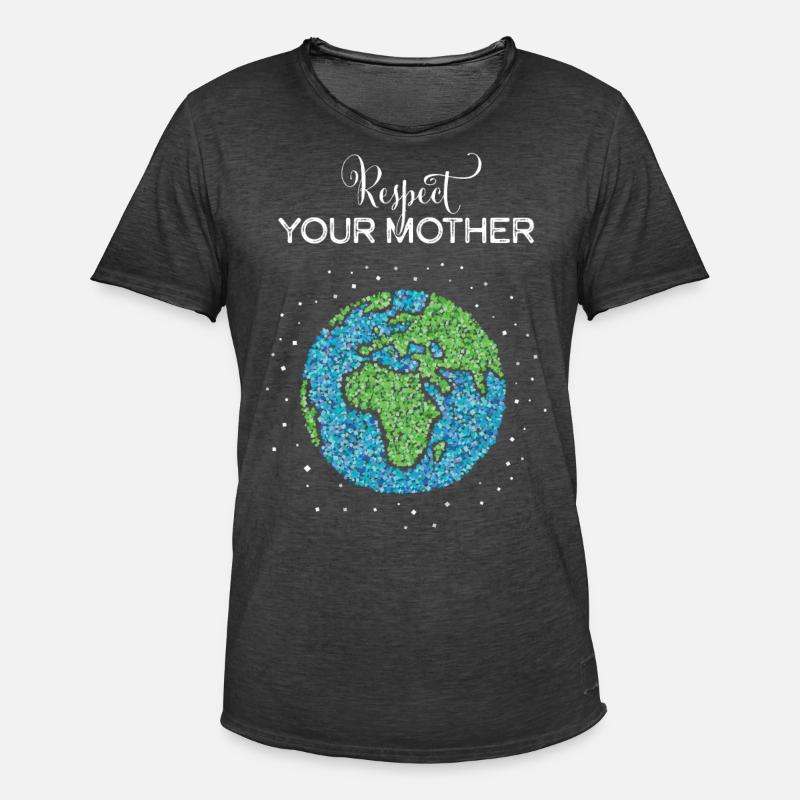 Mutter Erde Umwelt KlimaUmweltschutz - Männer Vintage T-Shirt - Vintage Schwarz