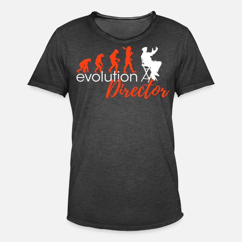 Director Evolution Designers Edition - Männer Vintage T-Shirt - Vintage Schwarz