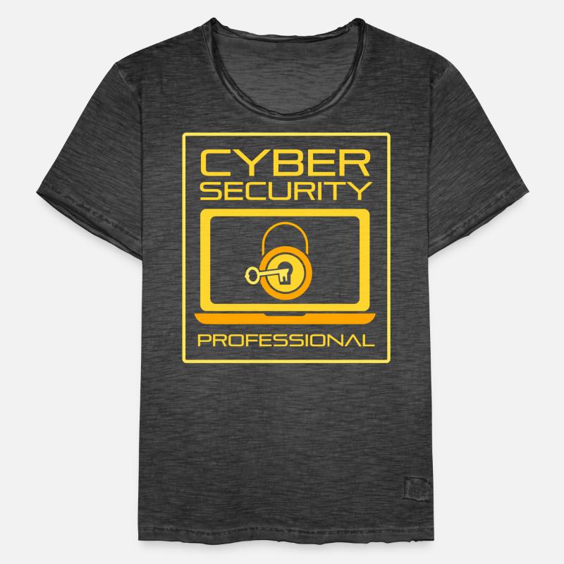 Cybersecurity Profi Hacking Hacker IT Sicherheit Männer Vintage T-Shirt