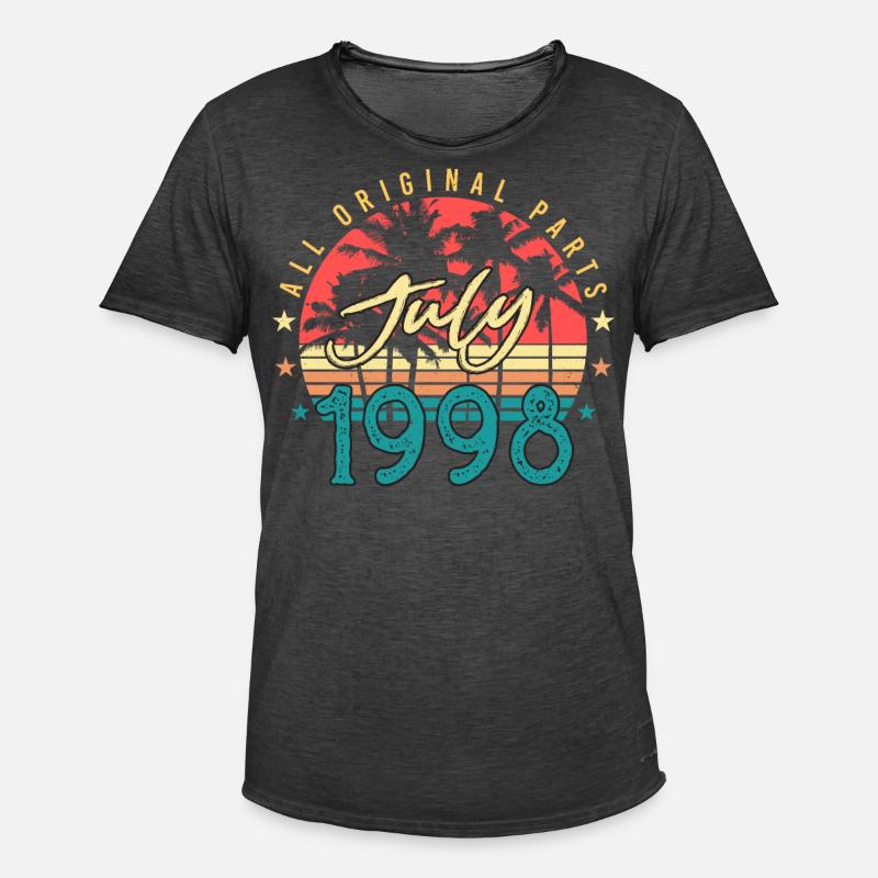 Beste Geschenkidee Juli 1998 - Männer Vintage T-Shirt - Vintage Schwarz