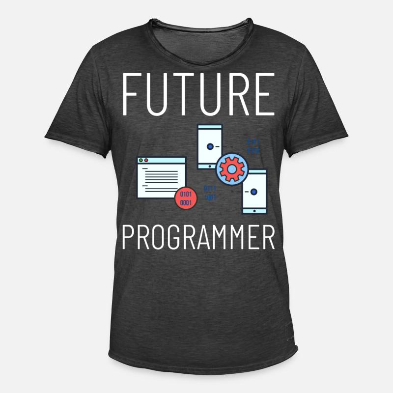 Programmierer Programmieren Computerentwickler Pc - Männer Vintage T-Shirt - Vintage Schwarz