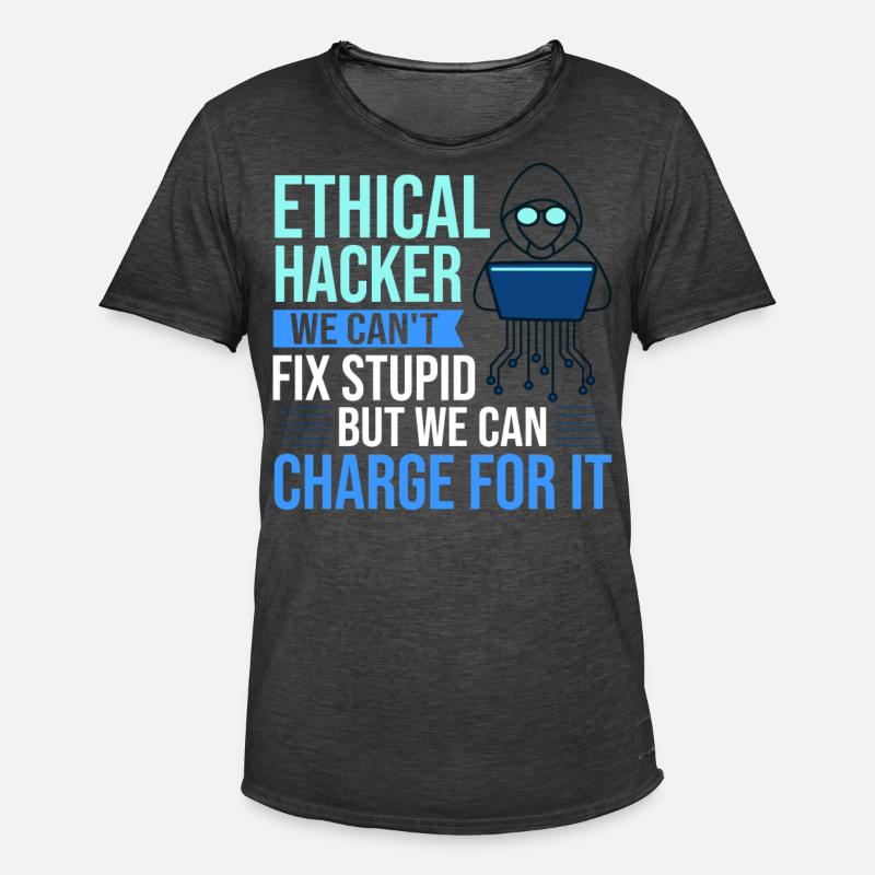 Ethical Hacker Sicherheit Computer Hacking - Männer Vintage T-Shirt - Vintage Schwarz