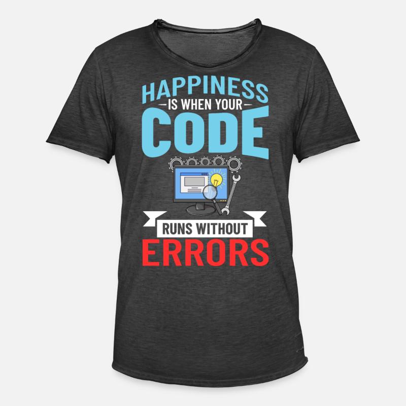 Software Development Software Developer Developer - Men's Vintage T-Shirt - washed black