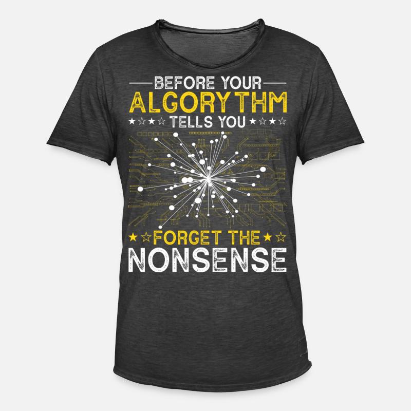 Artificial Intelligence Algorithm Programmer - Männer Vintage T-Shirt - Vintage Schwarz