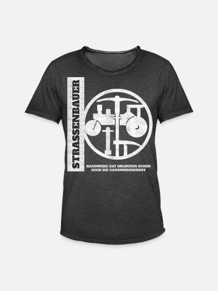 Straßenbau Handwerk Straßenbauer - Männer Vintage T-Shirt - Vintage Schwarz