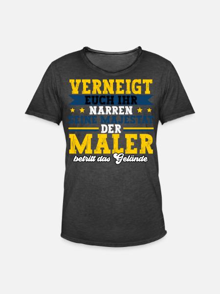Maler - Männer Vintage T-Shirt - Vintage Schwarz