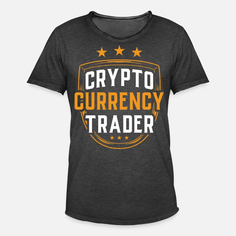 Kryptowährungs Händler Krypto Crypto Trader - Männer Vintage T-Shirt - Vintage Schwarz