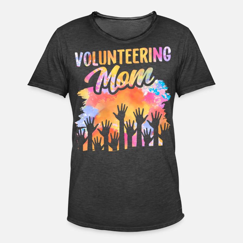 Ehrenamtliche Mutter Freiwillig Freiwilliger Beruf - Männer Vintage T-Shirt - Vintage Schwarz