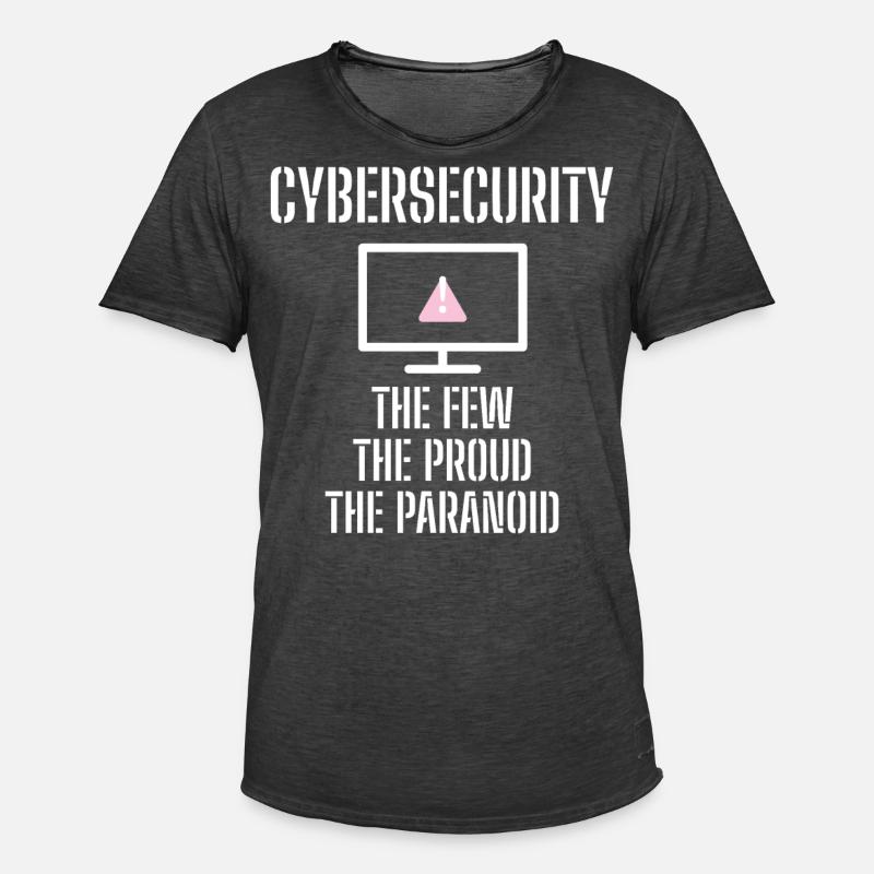 Cybersecurity - IT-Sicherheit Informatiker - Männer Vintage T-Shirt - Vintage Schwarz