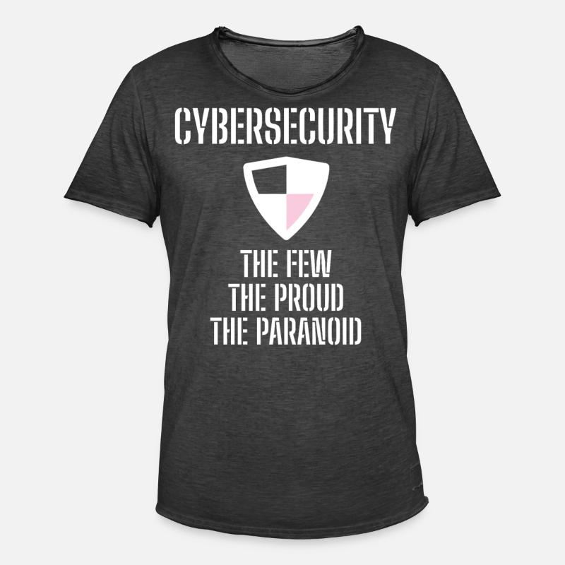 Cybersecurity - IT Security Computer Scientists - Men's Vintage T-Shirt - washed black