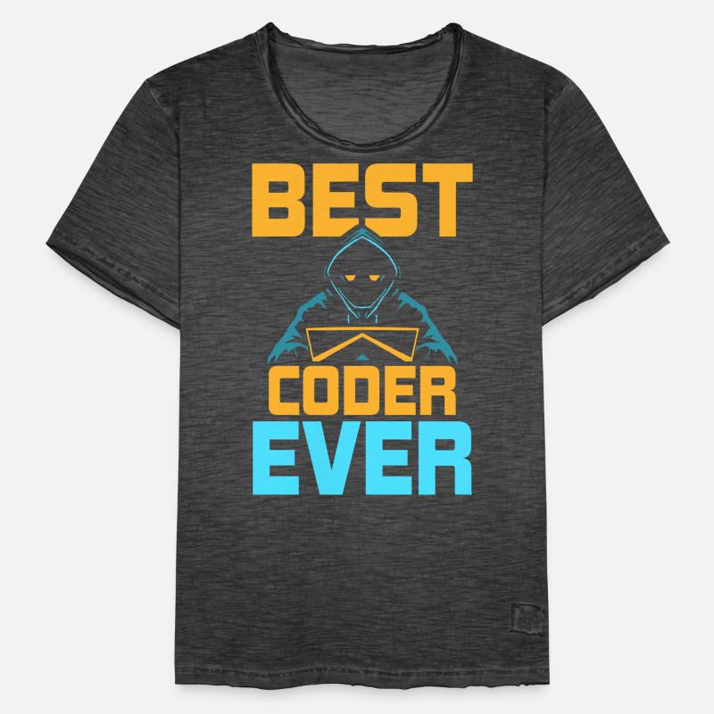 Best Programmer Ever Coder Code Coding Men's Vintage T-Shirt