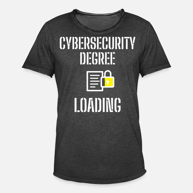 Cybersecurity - IT Security Computer Scientists - Men's Vintage T-Shirt - washed black
