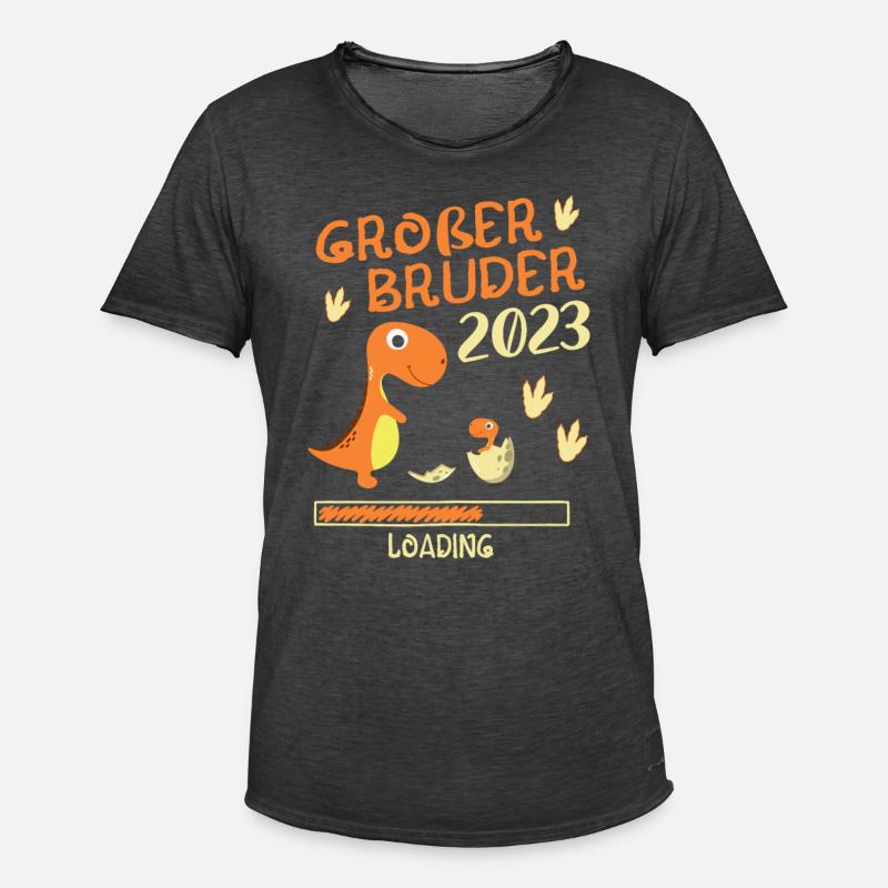 Großer Bruder 2023 Loading - Männer Vintage T-Shirt - Vintage Schwarz