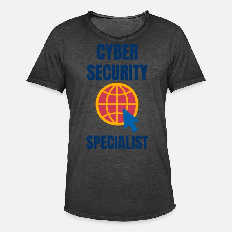 Cybersecurity - IT-Sicherheit Informatiker - Männer Vintage T-Shirt - Vintage Schwarz