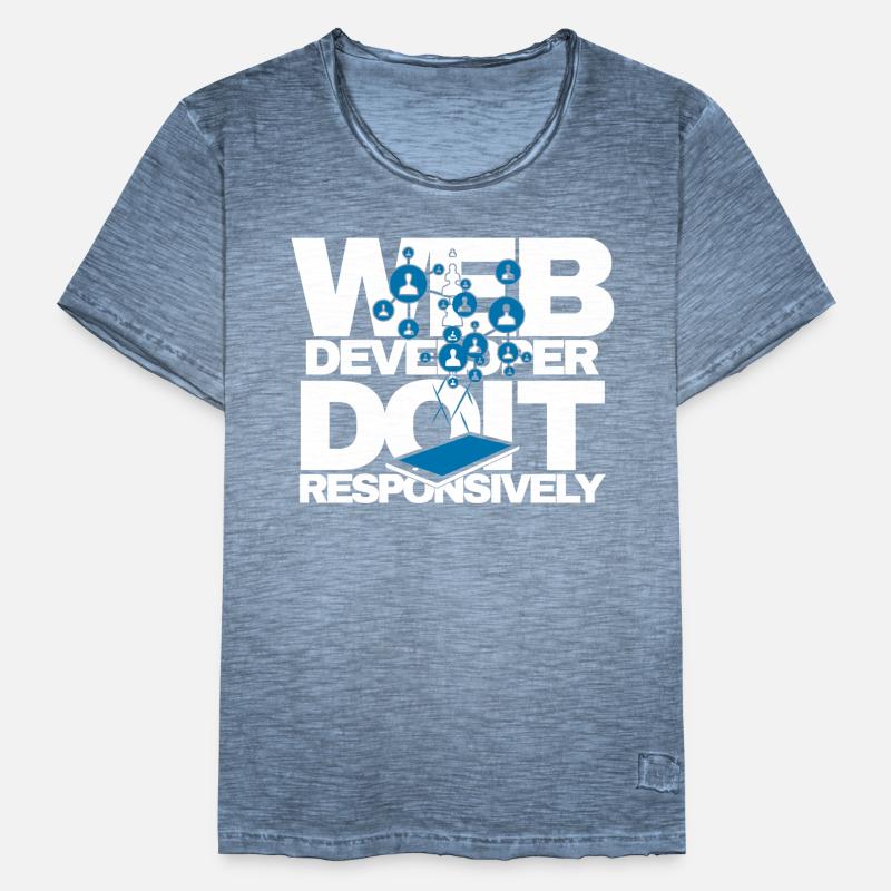 Web Developer Do It Responsively Website Program Men's Vintage T-Shirt