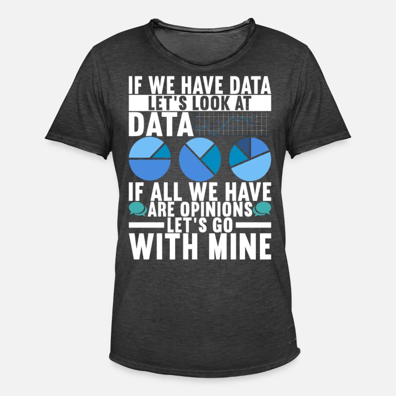 Data Scientist Data Analyst - Men's Vintage T-Shirt - washed black