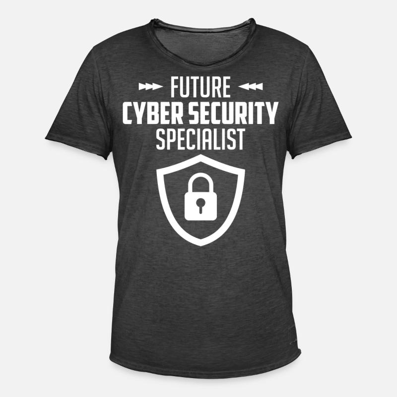 Cybersecurity Computer Security Cybersecurity - Men's Vintage T-Shirt - washed black