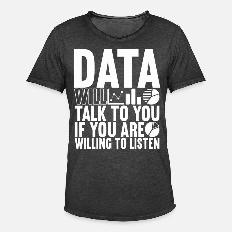 Data Scientist Data Analyst - Männer Vintage T-Shirt - Vintage Schwarz