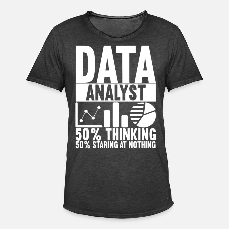 Data Scientist Data Analyst - Men's Vintage T-Shirt - washed black