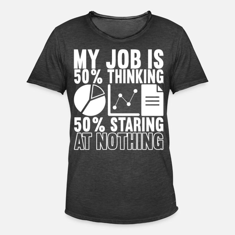 Data Scientist Data Analyst - Männer Vintage T-Shirt - Vintage Schwarz