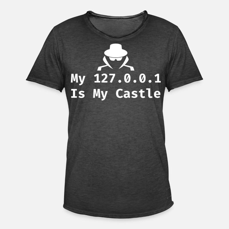 Cybersecurity Computer Security Cybersecurity - Men's Vintage T-Shirt - washed black