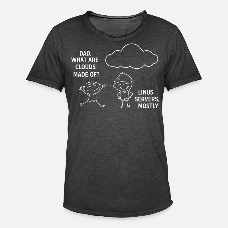 Programming Software Developer Computer Engineer - Men's Vintage T-Shirt - washed black