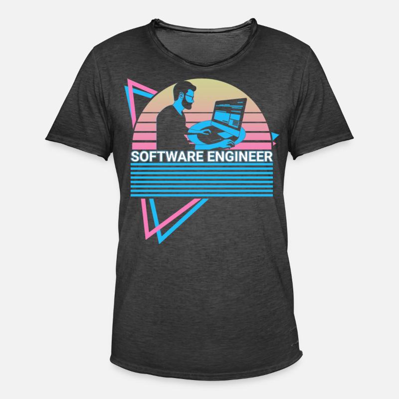 Software ingeniør Software Engineering Retro - Herre vintage T-shirt - vintage-sort