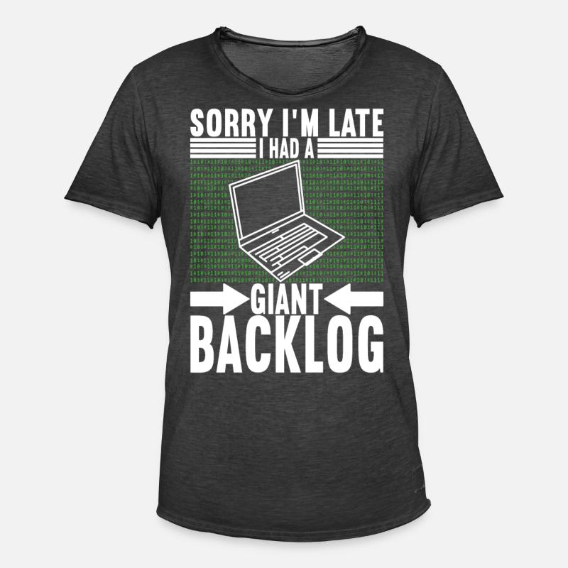 Programmierer Informatiker - Männer Vintage T-Shirt - Vintage Schwarz