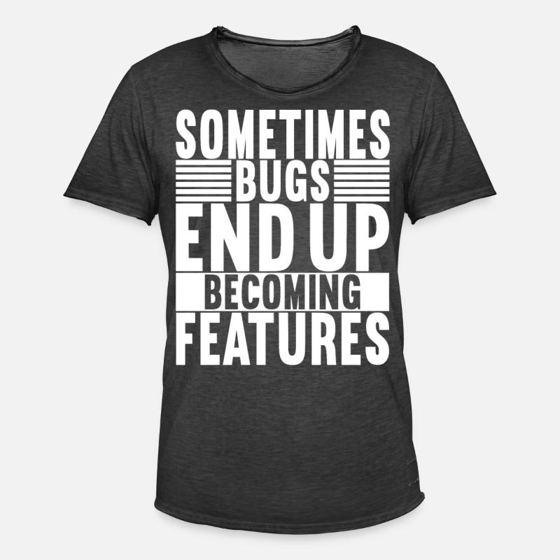 Programmer Computer Scientist - Men's Vintage T-Shirt - washed black