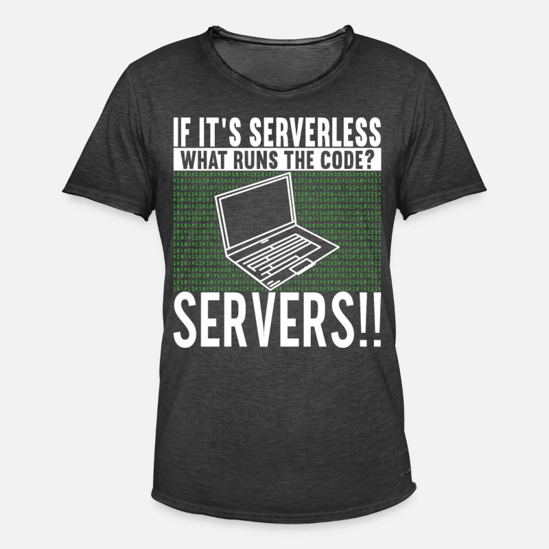Programmierer Informatiker - Männer Vintage T-Shirt - Vintage Schwarz