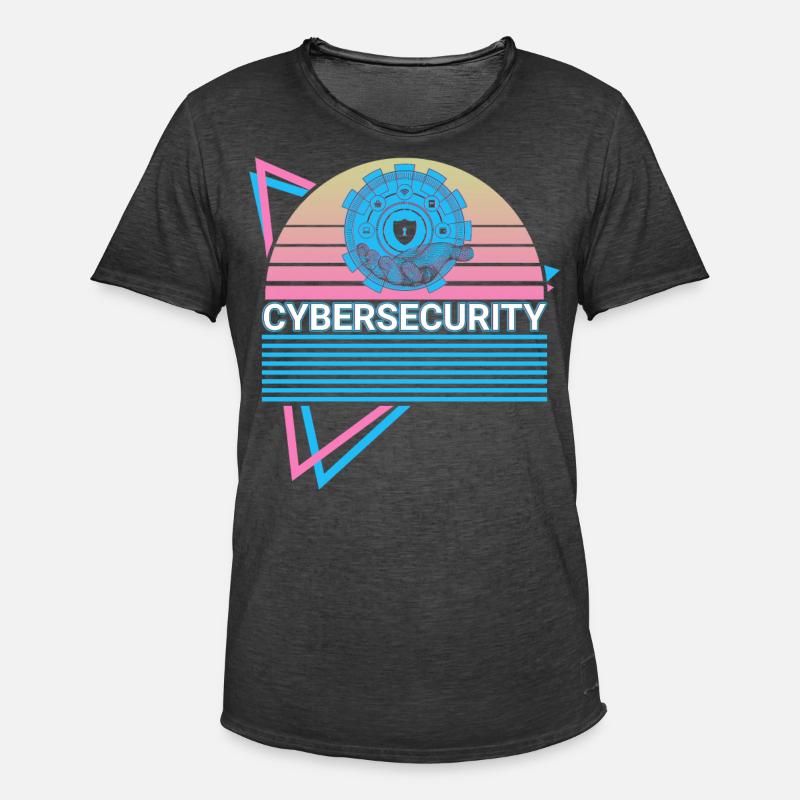 Cybersecurity Computer Security Cybersecurity - Men's Vintage T-Shirt - washed black