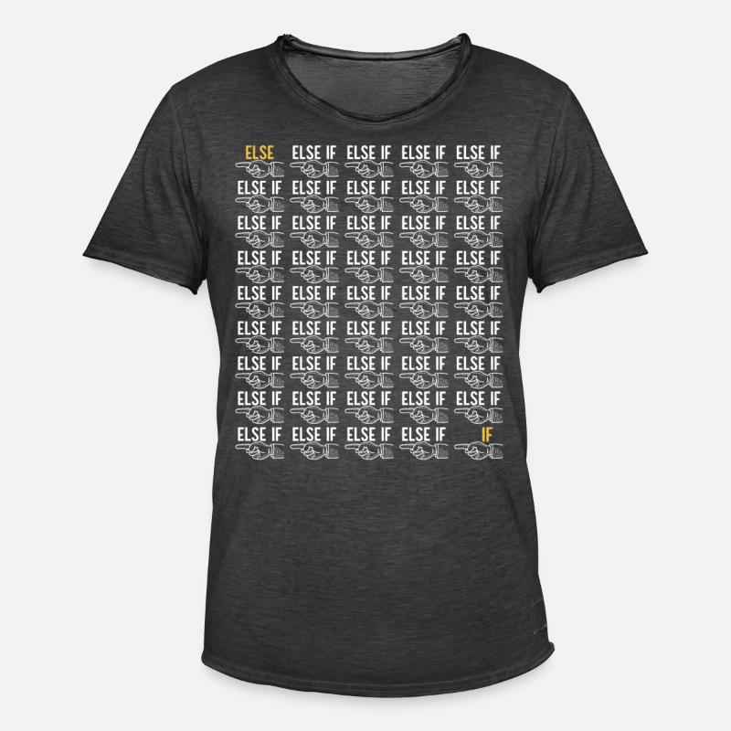 Programmierer Informatiker - Männer Vintage T-Shirt - Vintage Schwarz