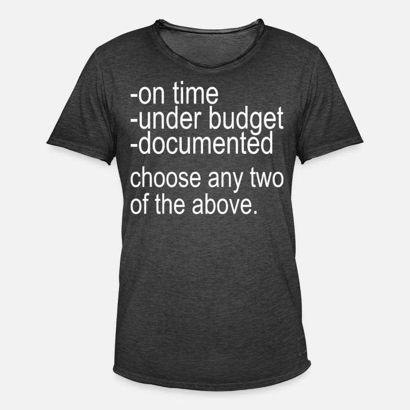 Programmer Computer Scientist - Men's Vintage T-Shirt - washed black