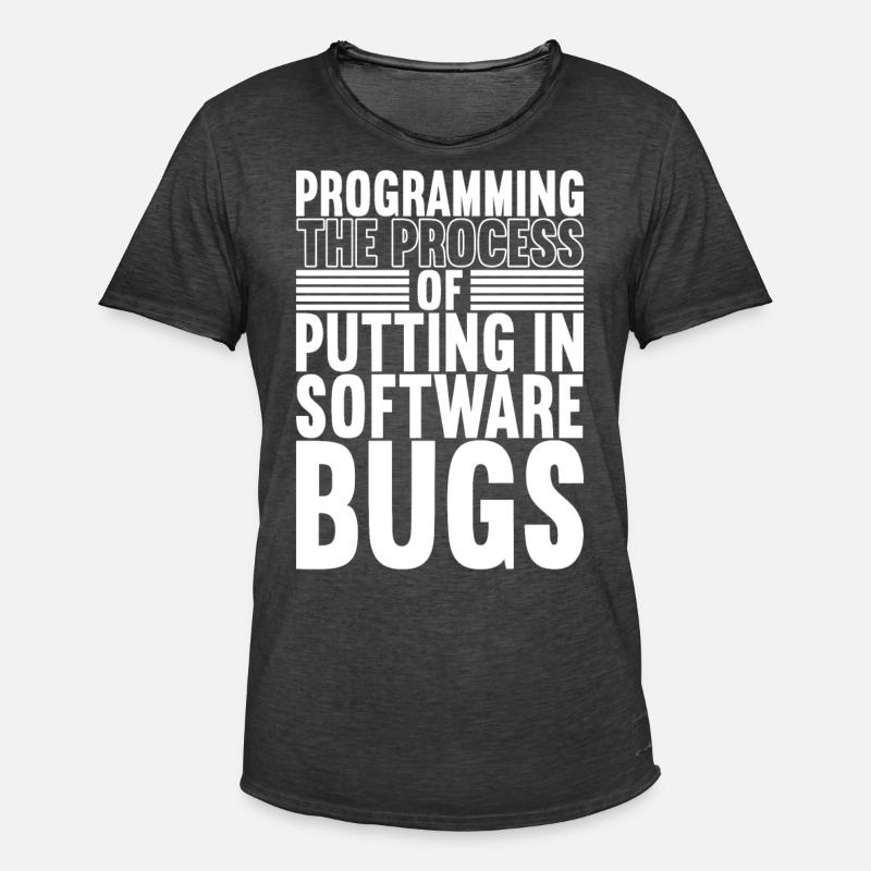 Programmierer Informatiker - Männer Vintage T-Shirt - Vintage Schwarz