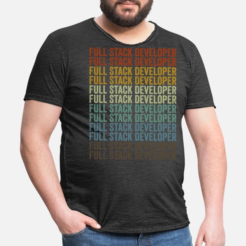 Programmeur de codage développeur Full Stack Full St T-shirt vintage Homme