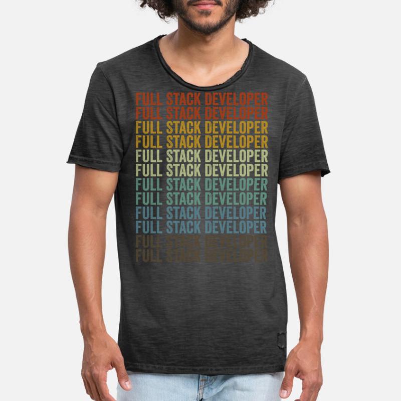 Programmeur de codage développeur Full Stack Full St T-shirt vintage Homme
